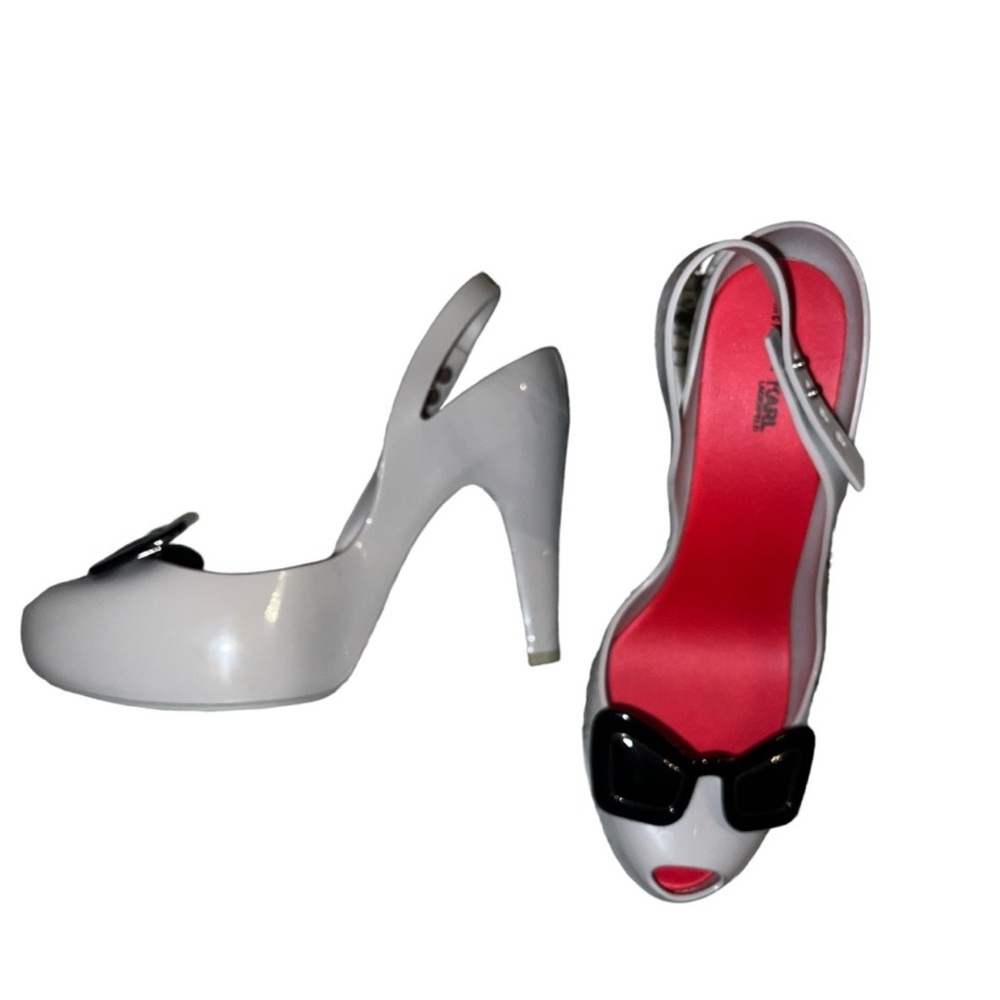 Melissa and  ICONIC Karl Lagerfeld sunglasses heels - Picture 2 of 7